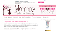 Desktop Screenshot of mommywithselectivememory.com